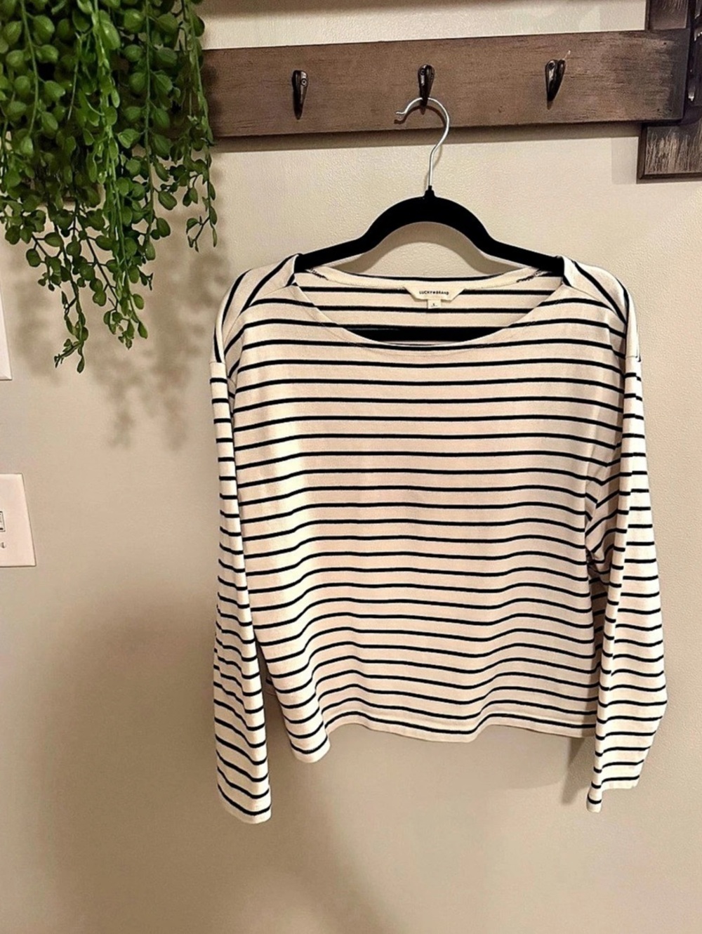 Lucky Brand Striped Long Sleeve Top